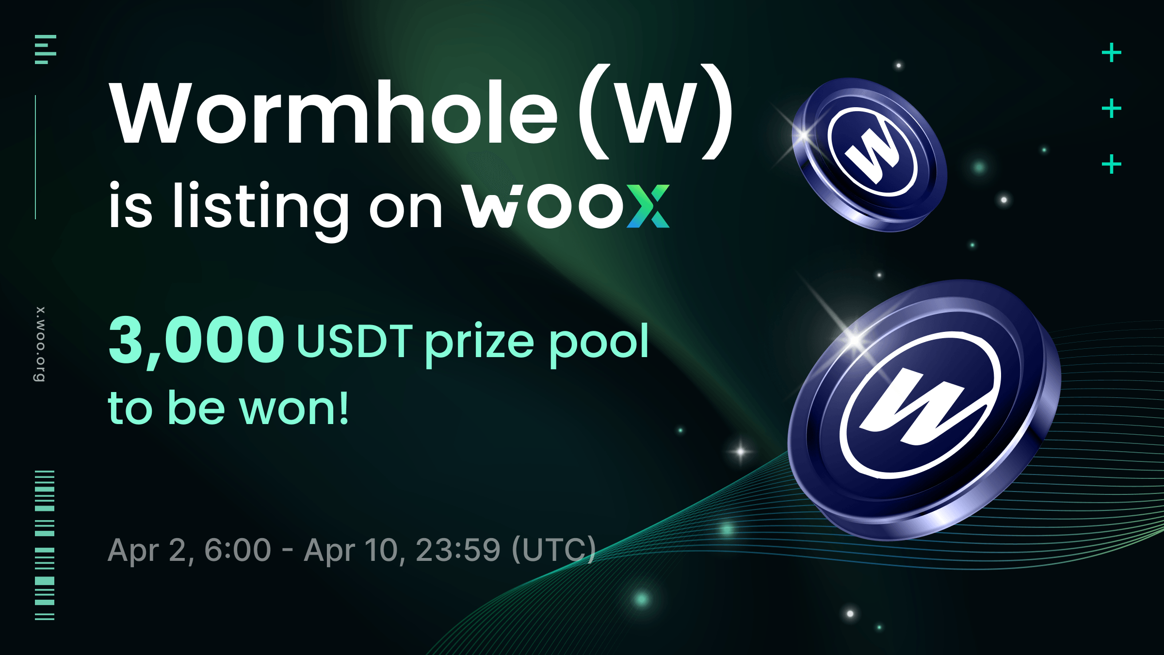 Wormhole (W) listing: Trade and share a 3,000 USDT prize pool!