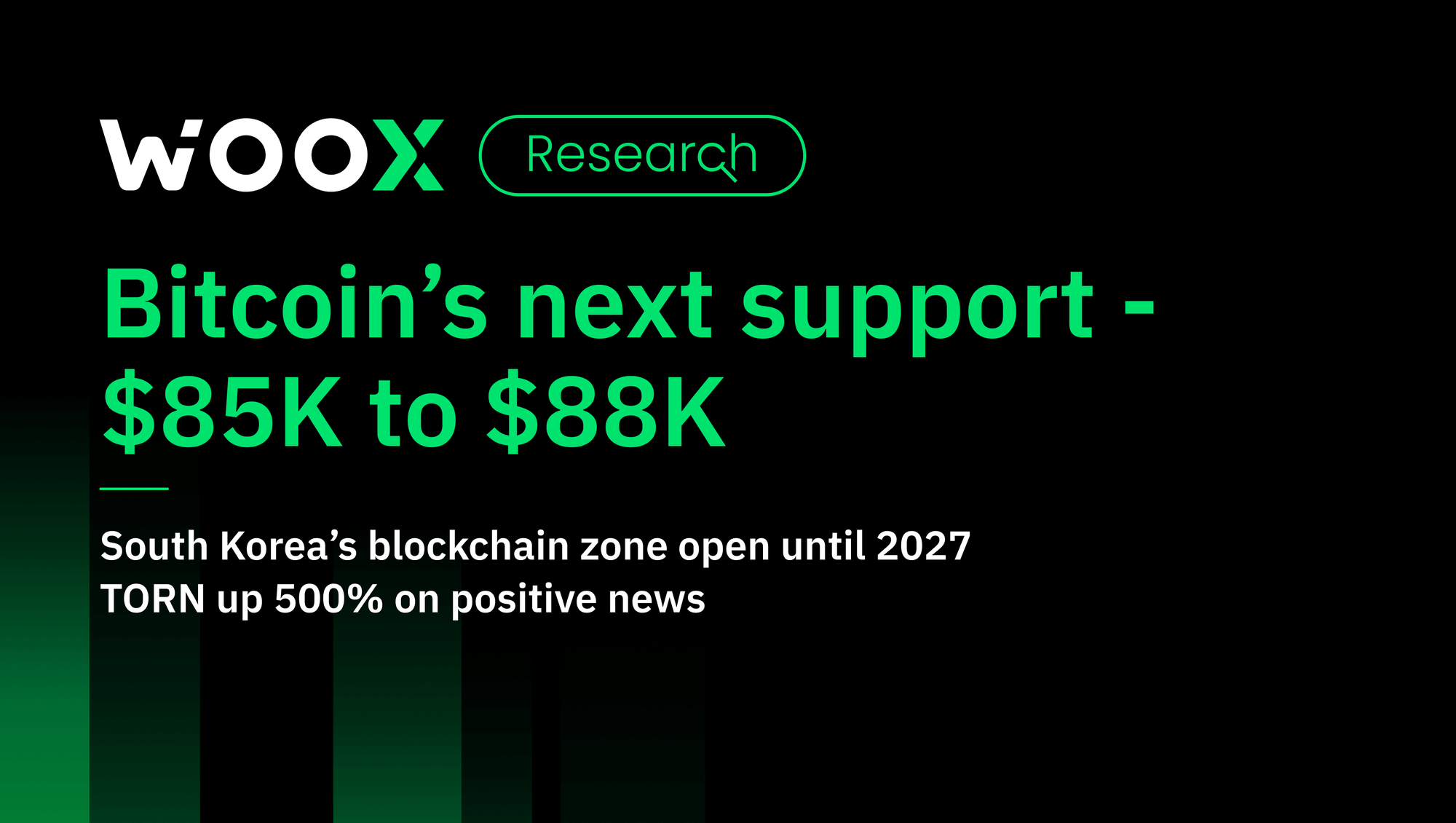 BTC's next support - $85K to $88K