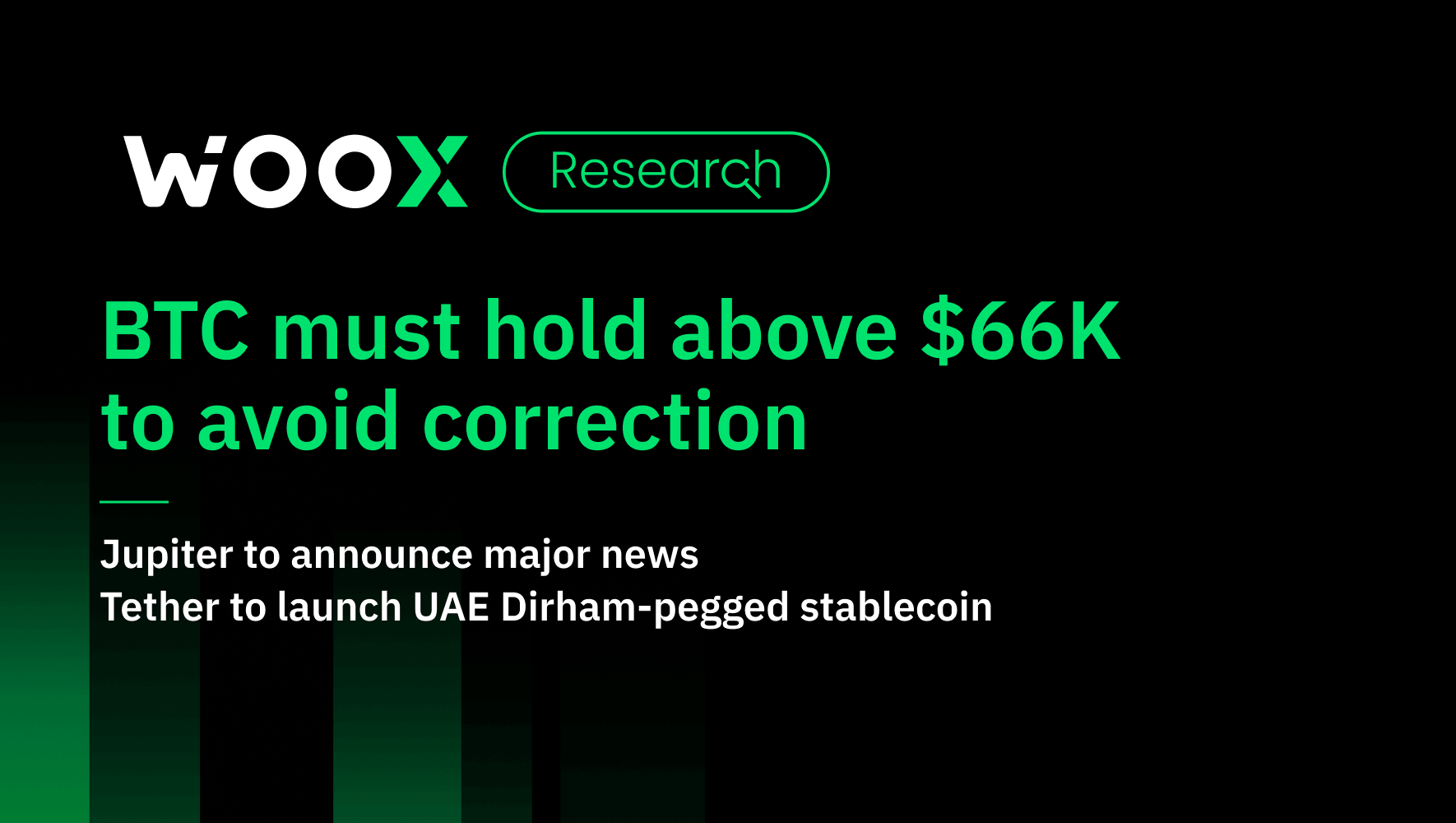 BTC must hold above $66K to avoid correction