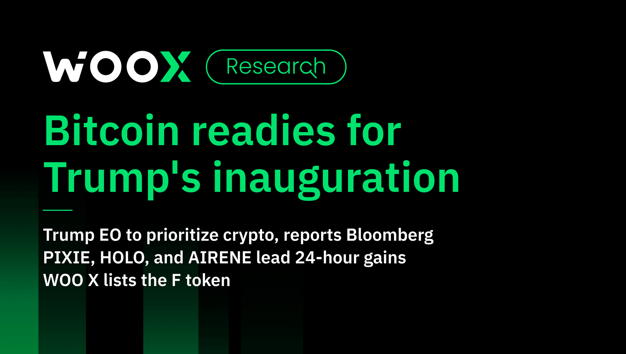 BTC readies for Trump's inauguration