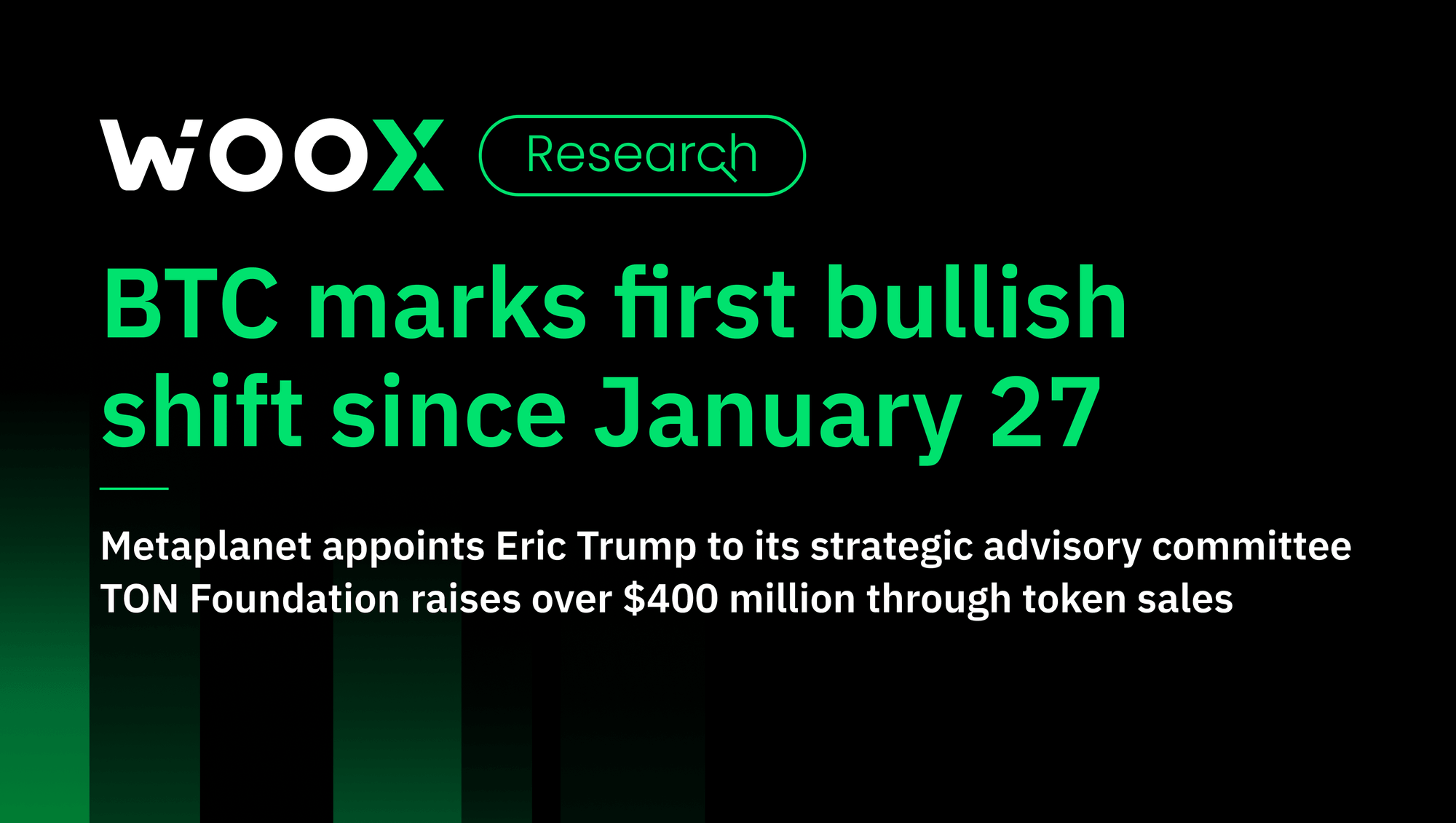 BTC marks first bullish shift since January 27