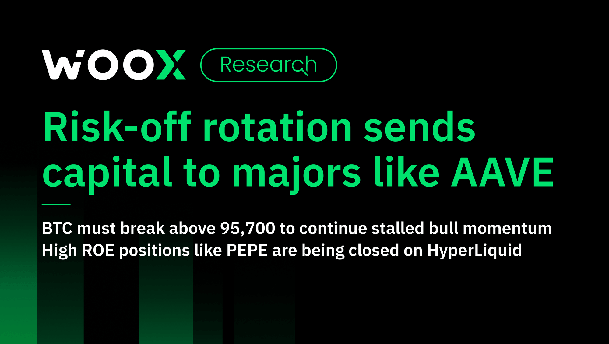 Risk-off rotation sends capital to majors like AAVE