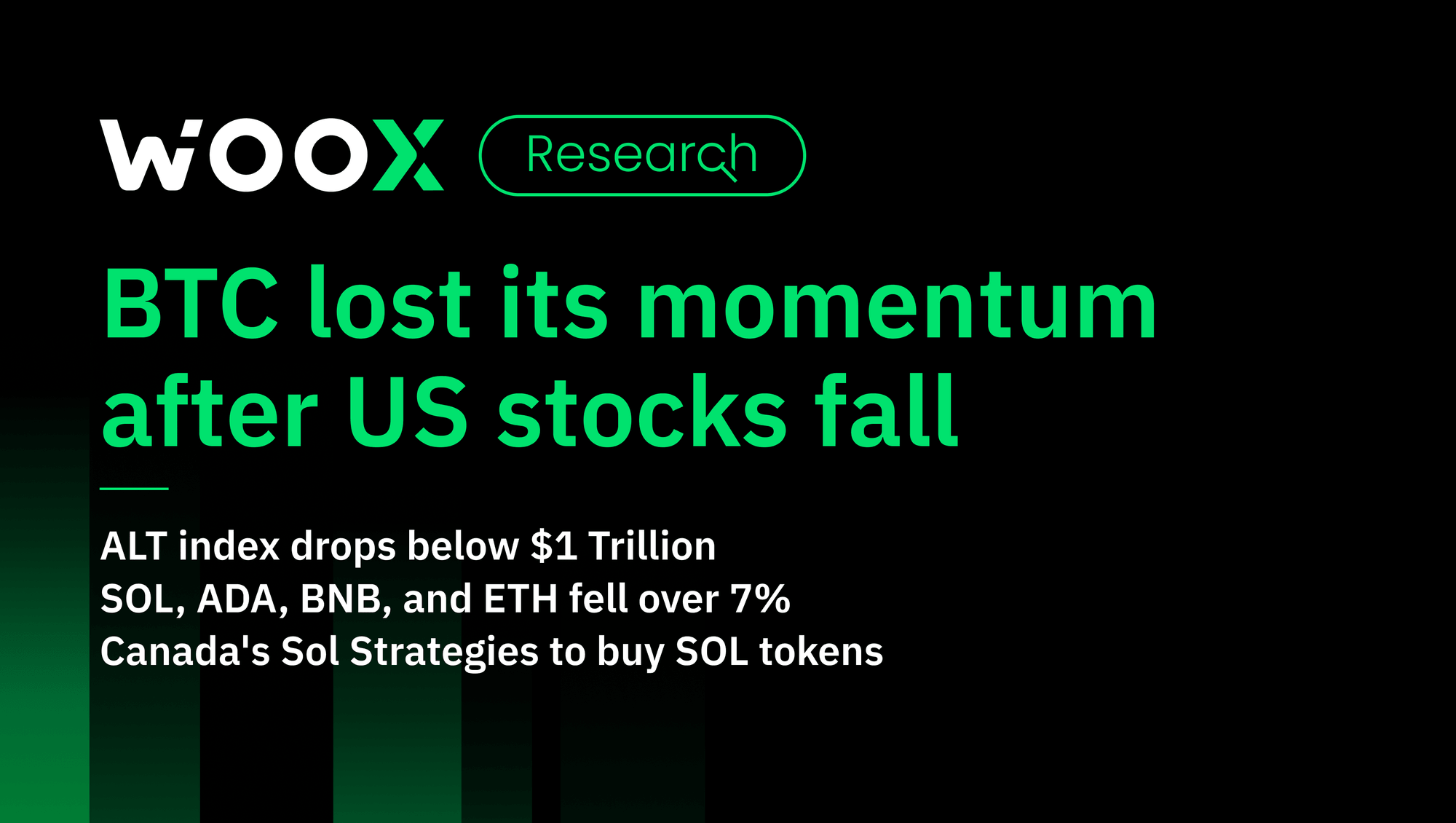 BTC lost its momentum after US stocks fall